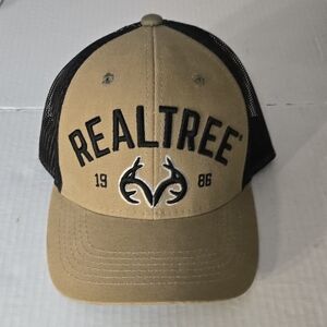 Realtree Khaki and Black Mesh Cap